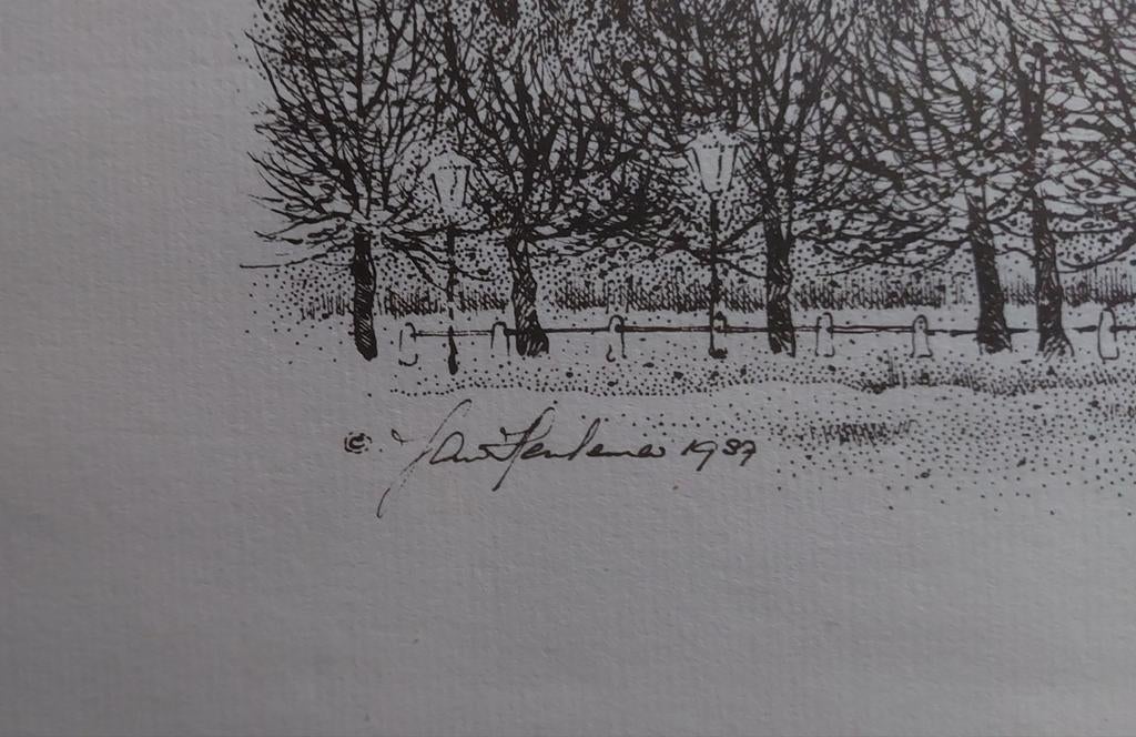 Jan Hensema Dordrecht tekening, Ophalen