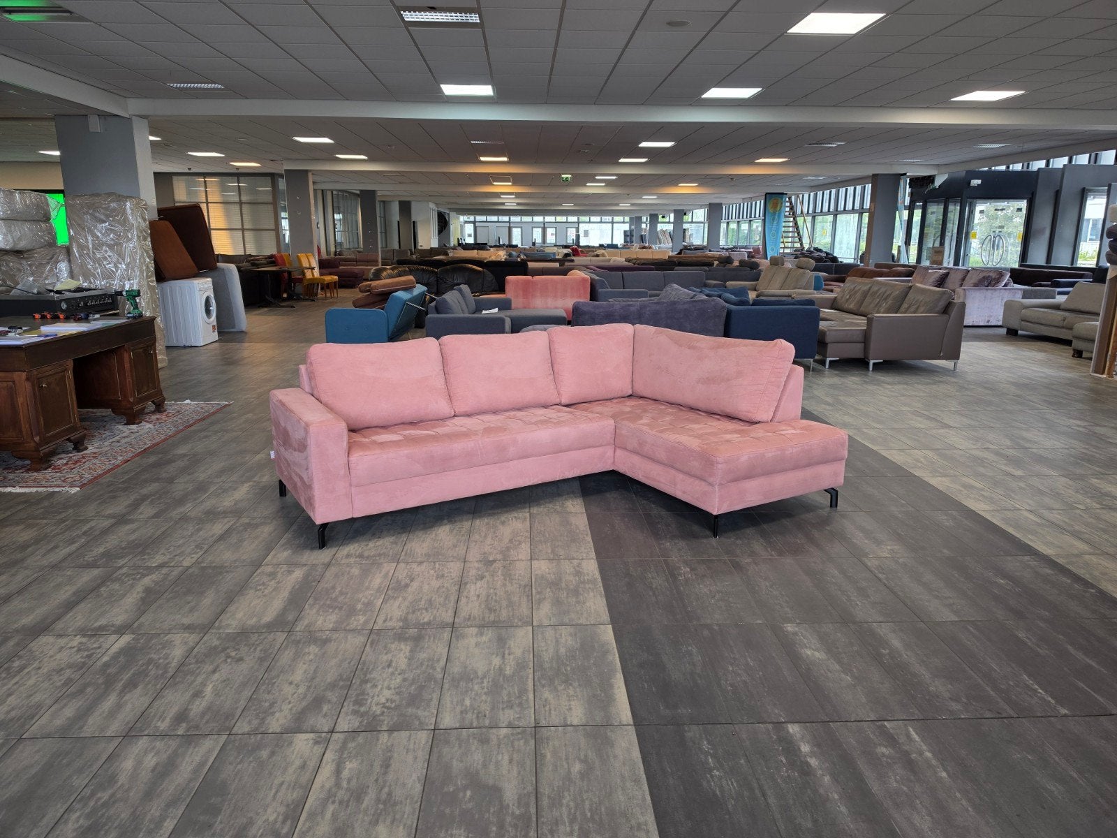 ✅️️ GEREINIGD V.I.P. oudroze Hoekbank 260x175 | BEZORGEN, V.I.P. Seats, 250 tot 300 cm, Info@vipseats.nl, Hoekbank