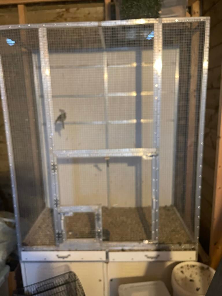 Aluminium kooi, Ophalen of Verzenden, Zo goed als nieuw, Aluminium, Broedkooi of Kweekkooi