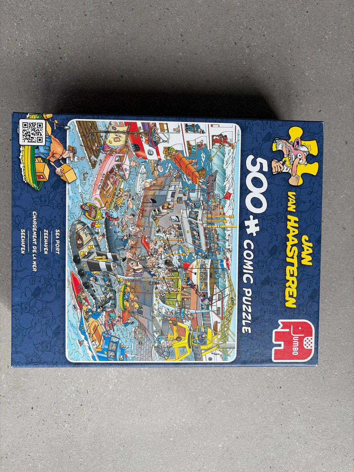 Jan van Haasteren Comic Puzzel - Zeehaven 500+ stukjes, Ophalen, 500 t/m 1500 stukjes, Zo goed als nieuw, Legpuzzel