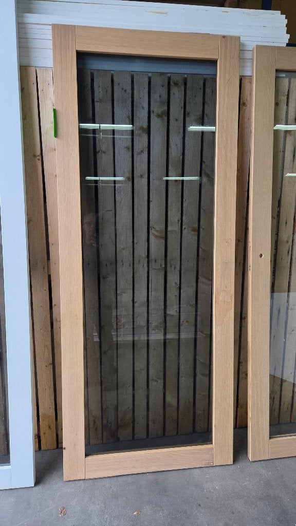 Eiken binnendeur met getint glas ( 677 ), Ophalen, Gebruikt, Binnendeur, Nb