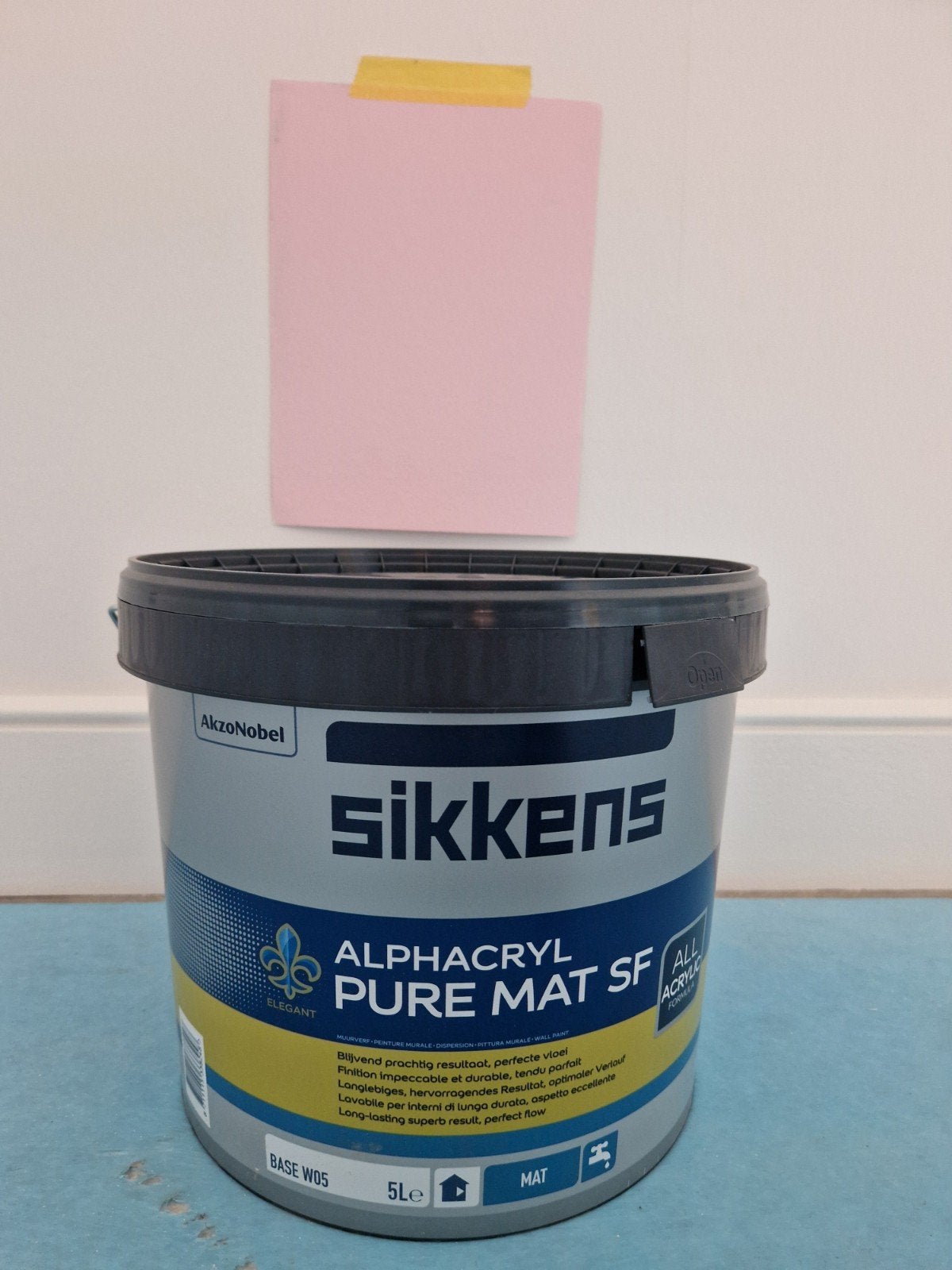 Sikkens muurverf - zacht roze - 5L (nieuw), Ophalen, Nieuw