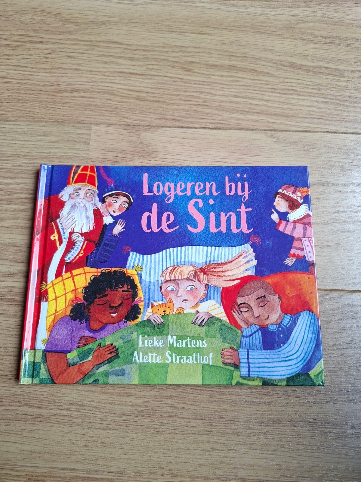 Logeren bij de Sint - prentenboek Sinterklaas, Lieke Martens en Alette Straathof, Fictie algemeen, Jongen of Meisje, Ophalen of Verzenden