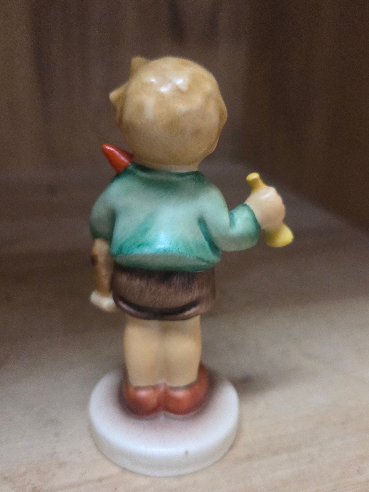 Vintage Hummel beeldje: Jongen met fluit en hobbelpaard, Ophalen of Verzenden, Zo goed als nieuw, Hummel