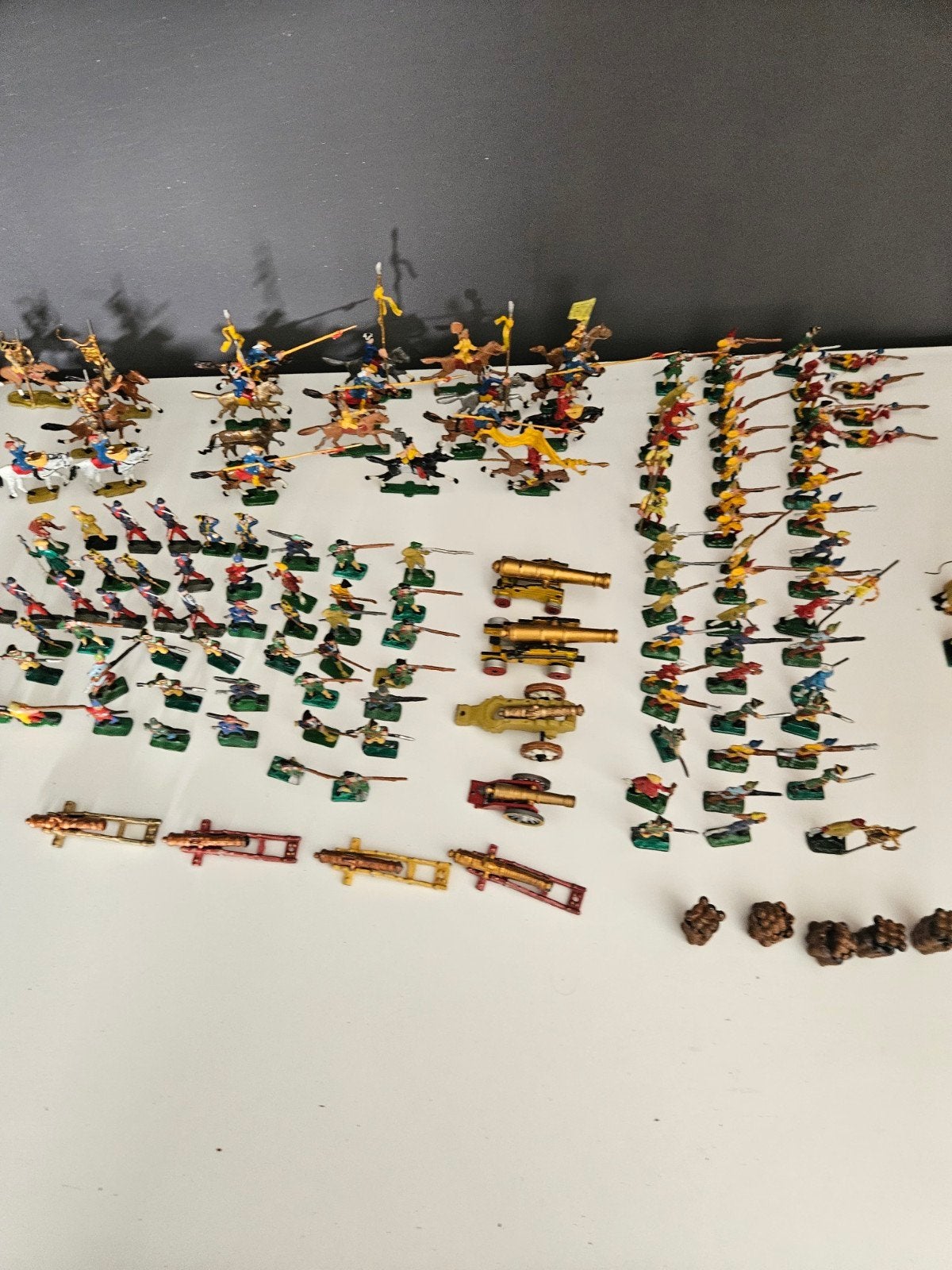 Grote collectie tinnen soldaatjes en kanonnen Napoleon, Ophalen of Verzenden, Gebruikt