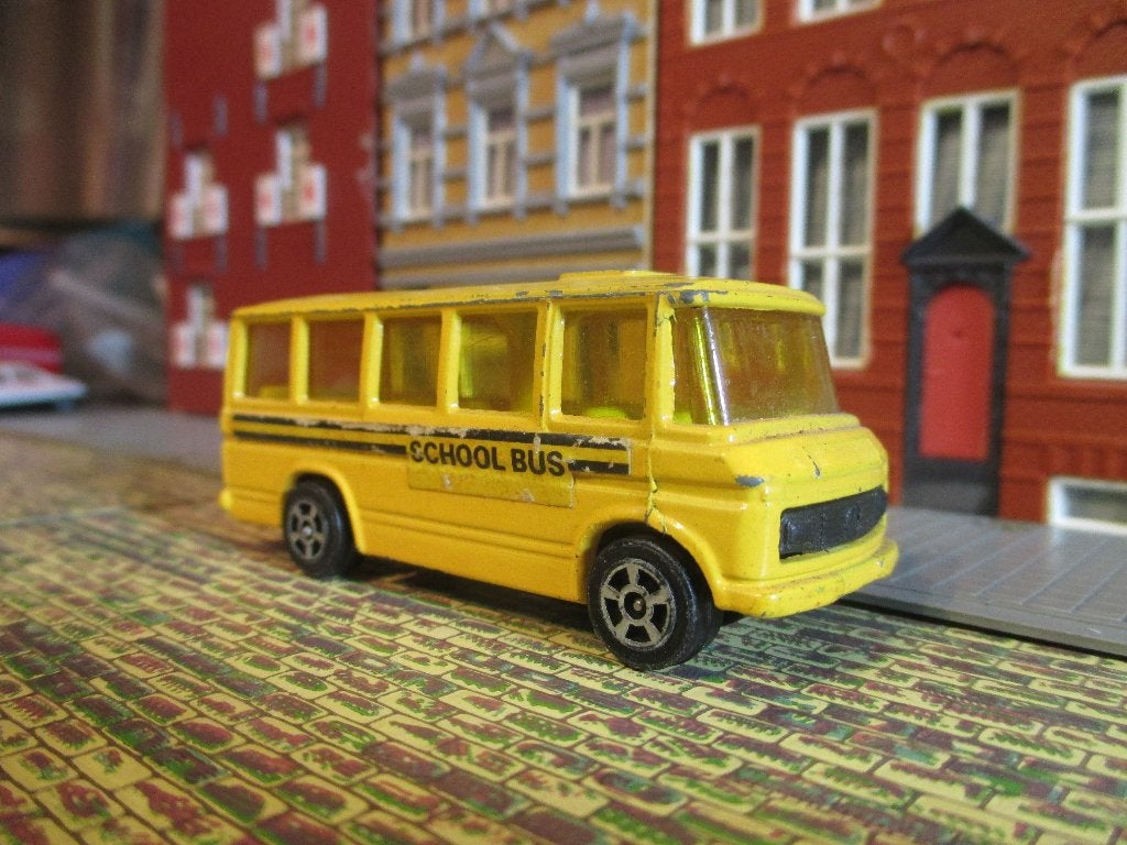 Mercedes Benz O 309 - Corgi Juniors 508 509 T2 Schoolbus, Ophalen of Verzenden, Gebruikt, Auto