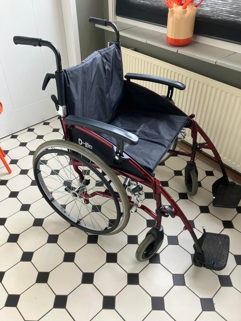 Drive D-lite brede lichtgewicht rolstoel inklapbaar voetst., Ophalen, Inklapbaar, Gebruikt, Duwrolstoel