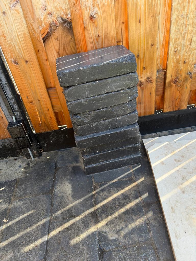 9 betontegels 30x20x6 gratis af te halen, Ophalen, Gebruikt, Minder dan 5 m², Beton