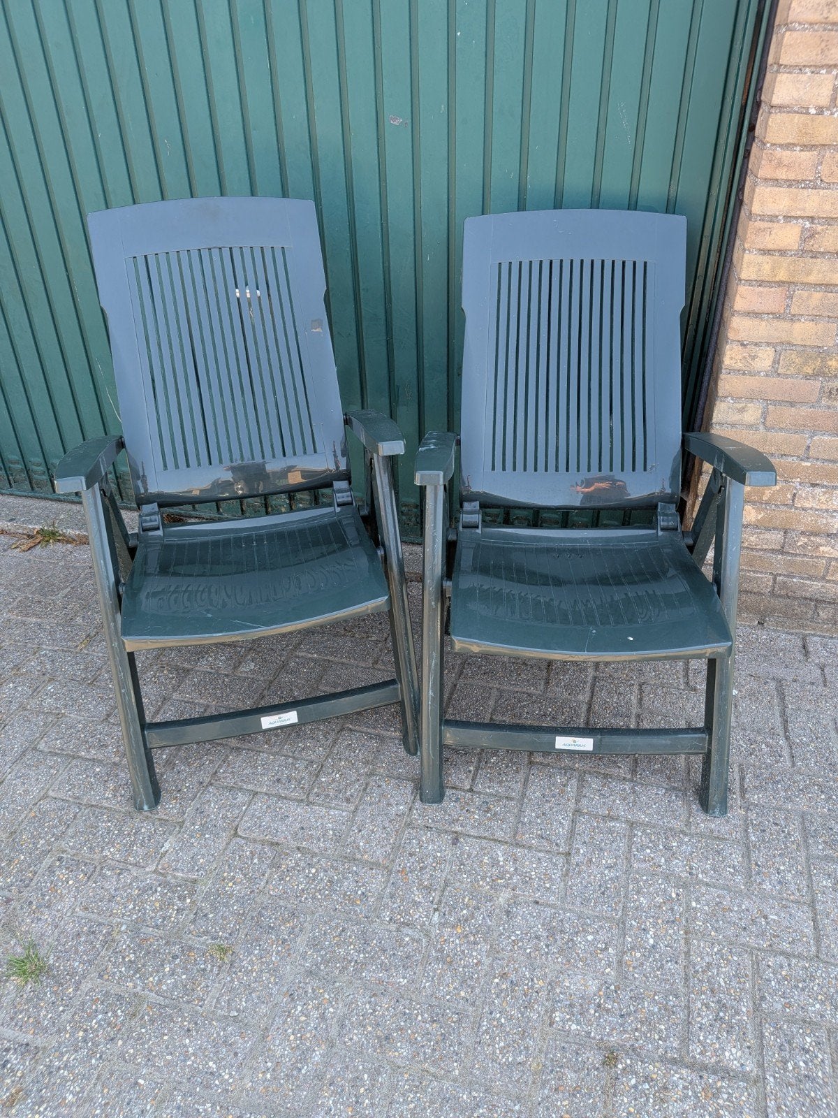 tuinstoelen 2, Ophalen, Gebruikt, Kunststof, Inklapbaar
