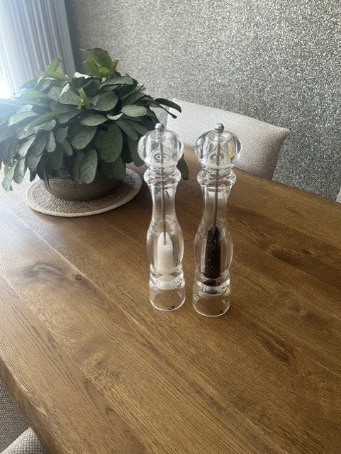 Zout & pepermolen Peugeot Nancy 30cm transparant, Overige typen, Ophalen, Zo goed als nieuw, Overige materialen