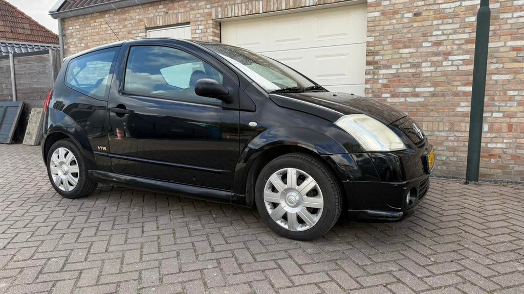 Nette citroën C2 1.4 I VTR zwart !Lage kilometerstand!, Auto's, Citroën, Zwart, 4 cilinders, Multifunctioneel stuurwiel, 4 stoelen