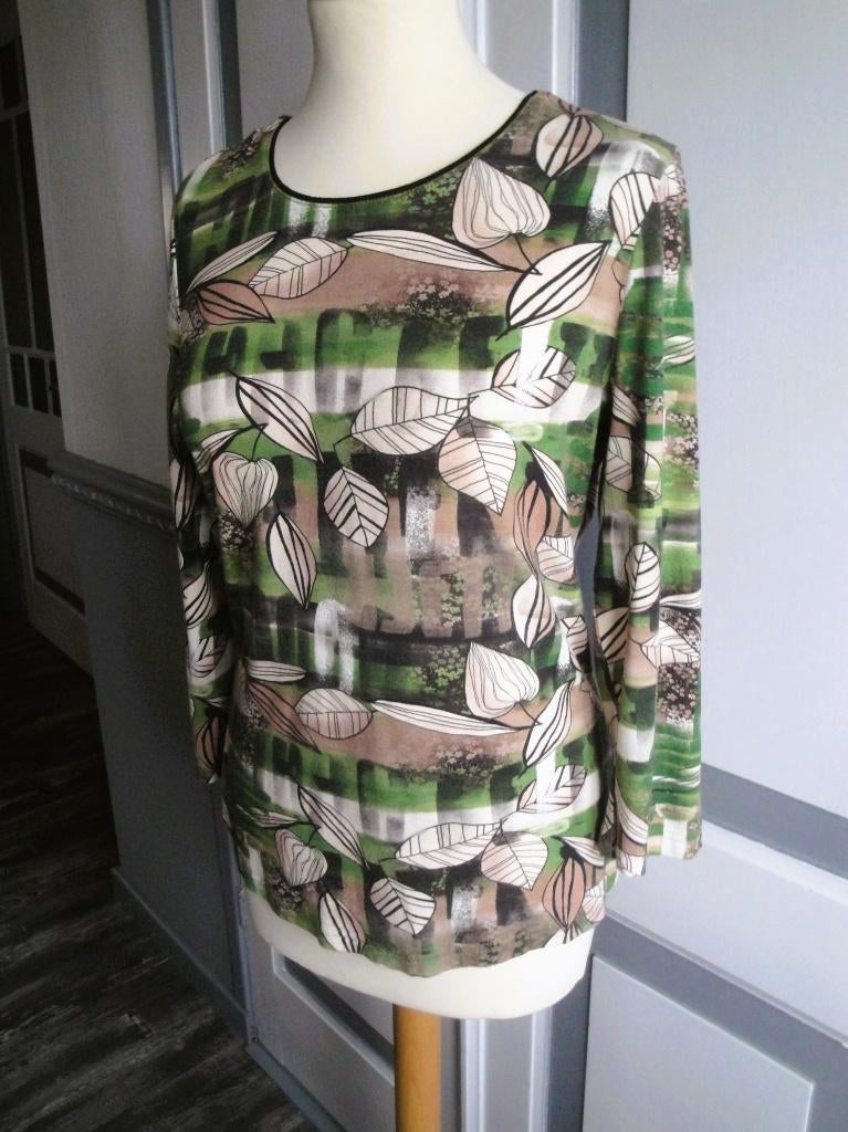 Bladertop BARBARA LEBEK maat M, Kleding | Dames, Maat 38/40 (M), Overige kleuren, Ophalen of Verzenden, Zo goed als nieuw