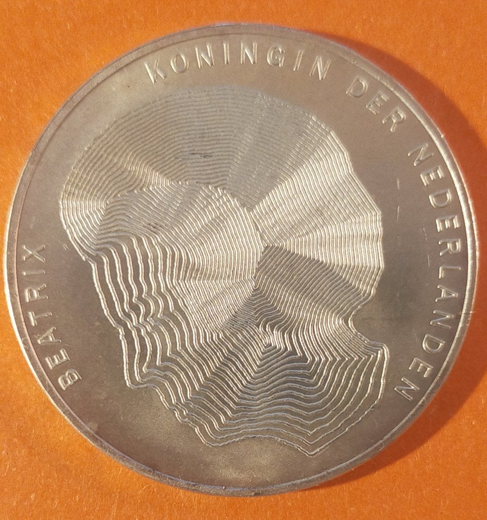 50 Gulden 1990, Postzegels en Munten, Munten | Nederland, Koningin Beatrix, Zilver, Ophalen of Verzenden, Losse munt
