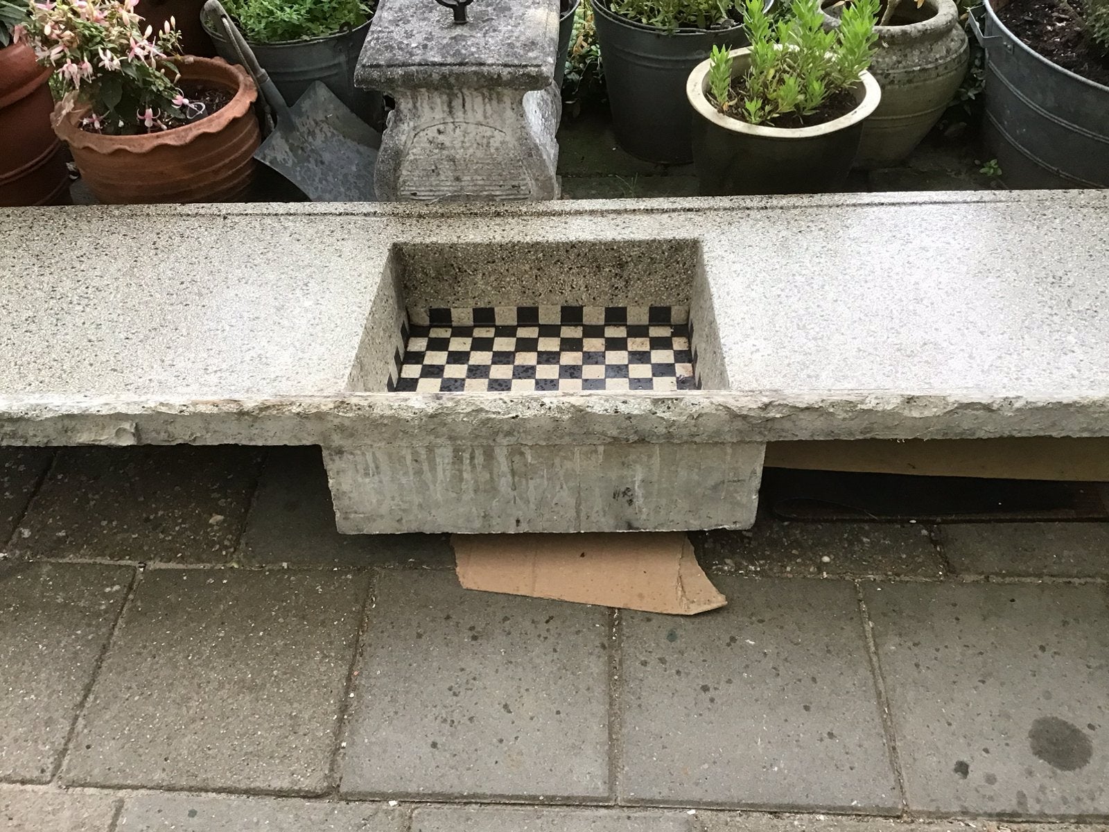 Vintage Piet Zwart aanrechtblad, Ophalen, Gebruikt, Zwart, 150 tot 200 cm