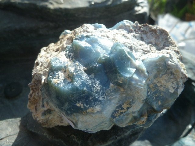 Blauwe opaal (04), Ophalen of Verzenden, Mineraal