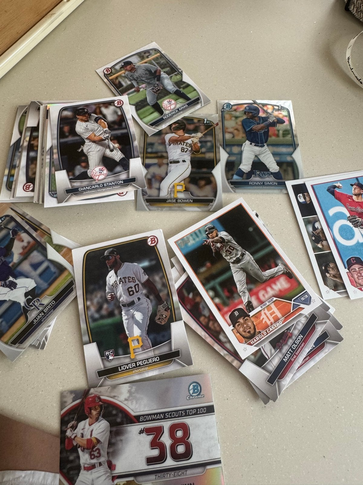 Verzameling Honkbalkaarten 43st- Bowman & Topps, Ophalen of Verzenden, Zo goed als nieuw, Overige sporten, Spelerskaart