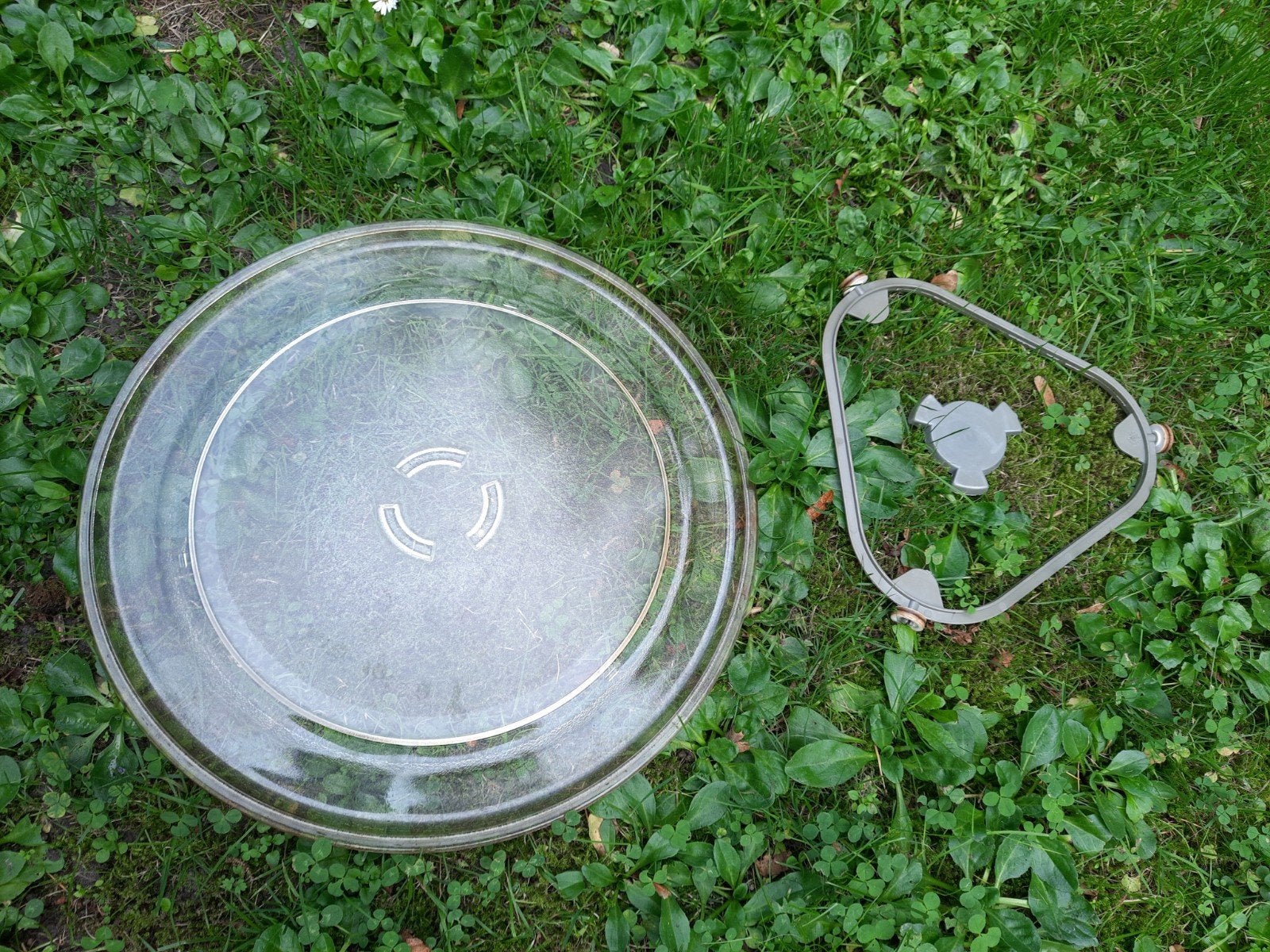Whirlpool Indesit Magnetron Draaiplateau Glas 36 cm, Witgoed en Apparatuur, Ophalen of Verzenden, Gebruikt, Draaiplateau