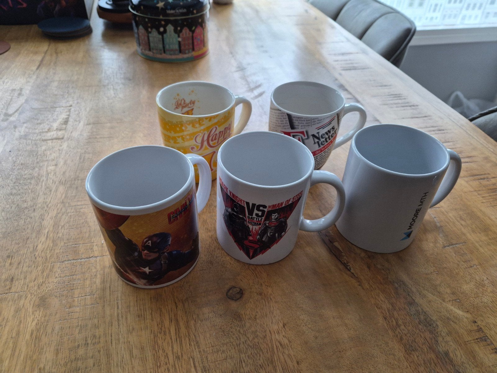 5 stuks mokken, Ophalen, Gebruikt