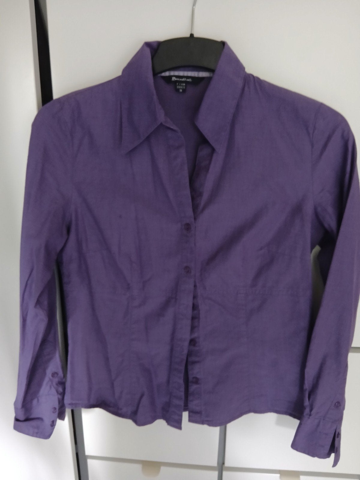 Paarse blouse van Brandtex - Maat 38 (M), Maat 38/40 (M), Paars, Ophalen of Verzenden, Zo goed als nieuw