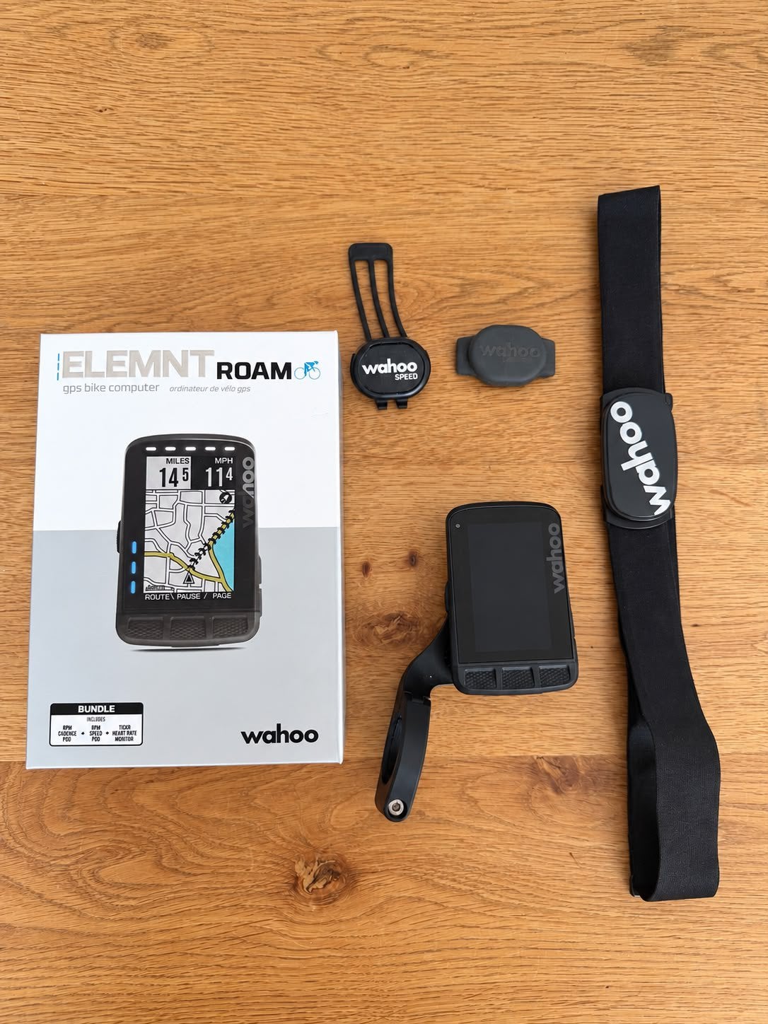Wahoo ELEMNT ROAM fietscomputer bundel, Ophalen