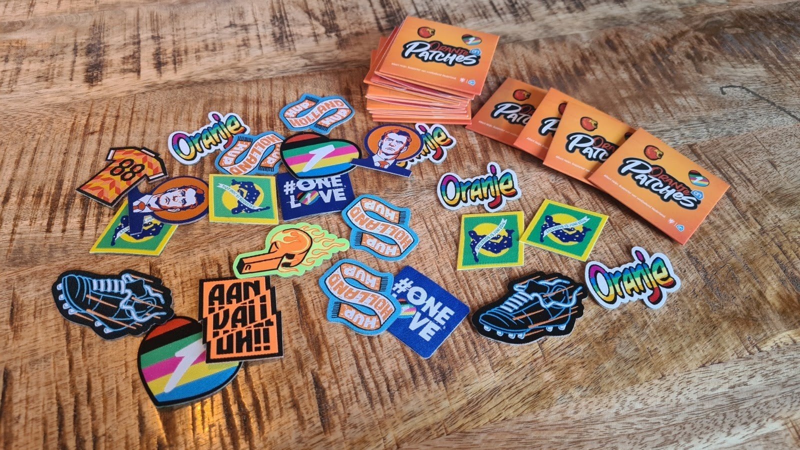 Wk-2022 Oranje Patches Voetbal, Verzamelen, Albert Heijn, Ophalen of Verzenden