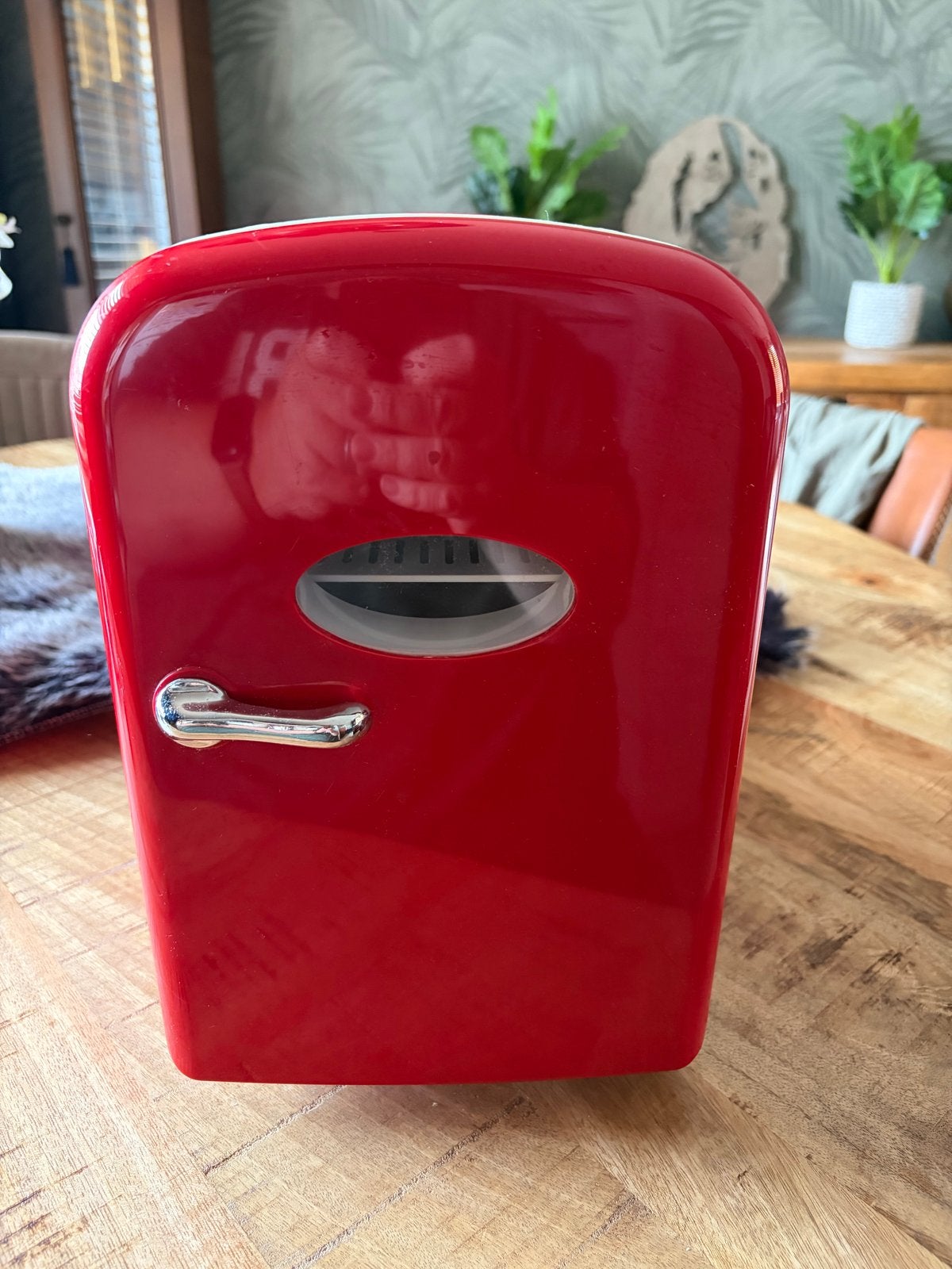 Compacte rode mini koelkastje  12v/220, 240v, Witgoed en Apparatuur, Koelkasten en IJskasten, Zonder vriesvak, Ophalen of Verzenden