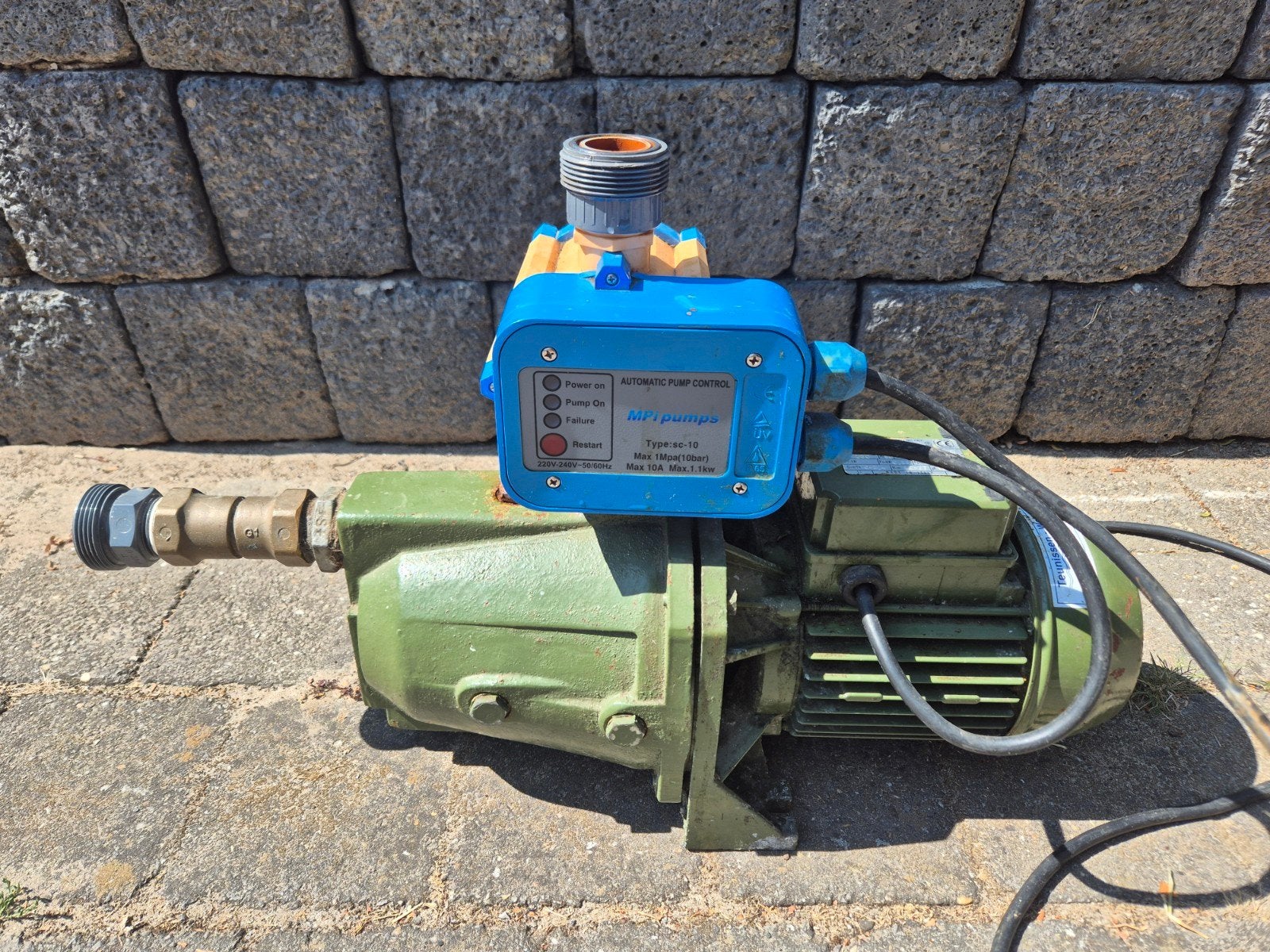 Saer M70 waterpomp met automatische pompbesturing, Ophalen, Gebruikt, Elektrisch, Besproeiingspomp