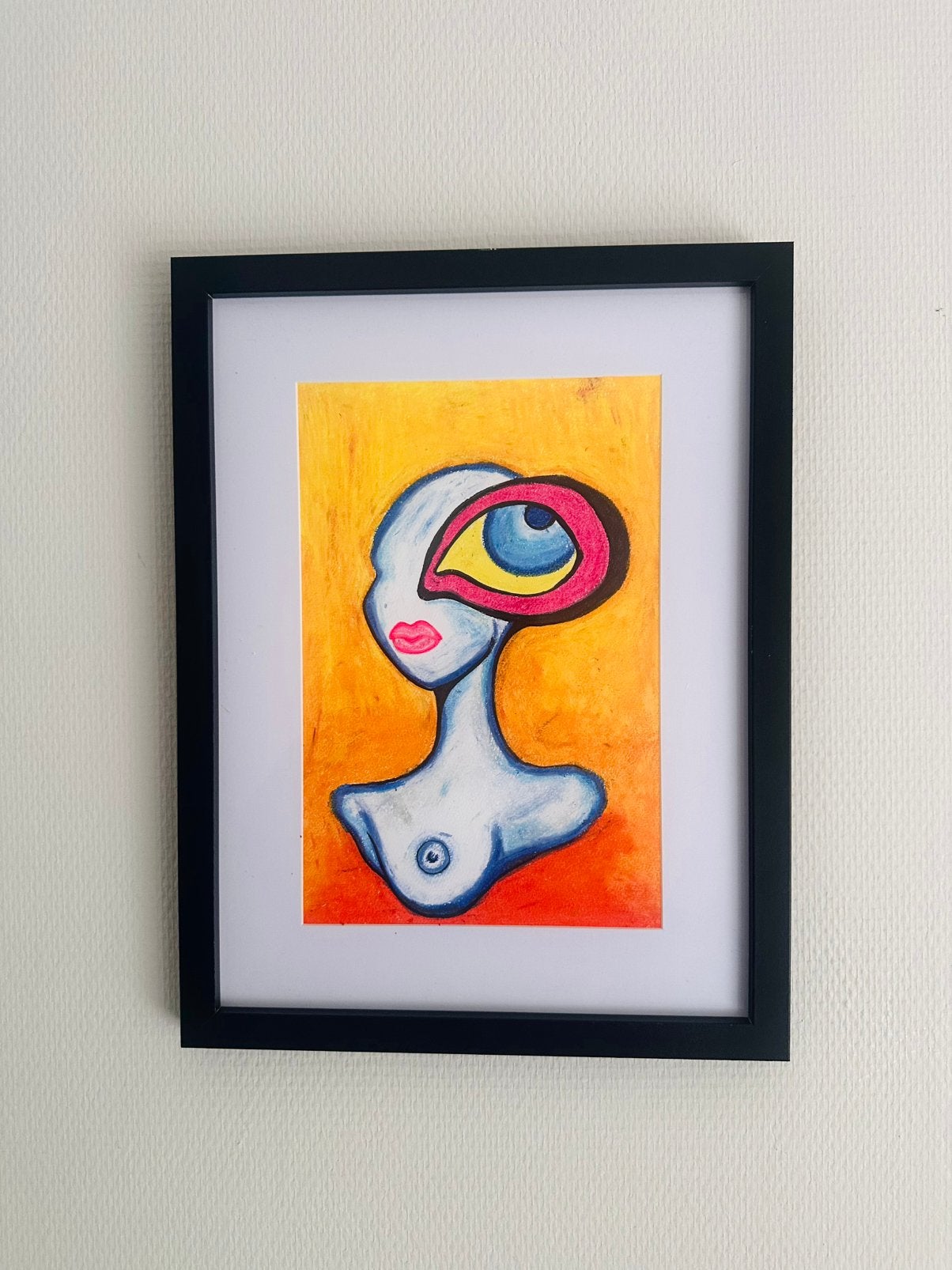 “Undefined” Abstract Modern Artwork A4 Sized, Antiek en Kunst, Pastel, Figuren, Papier/karton, Ophalen of Verzenden