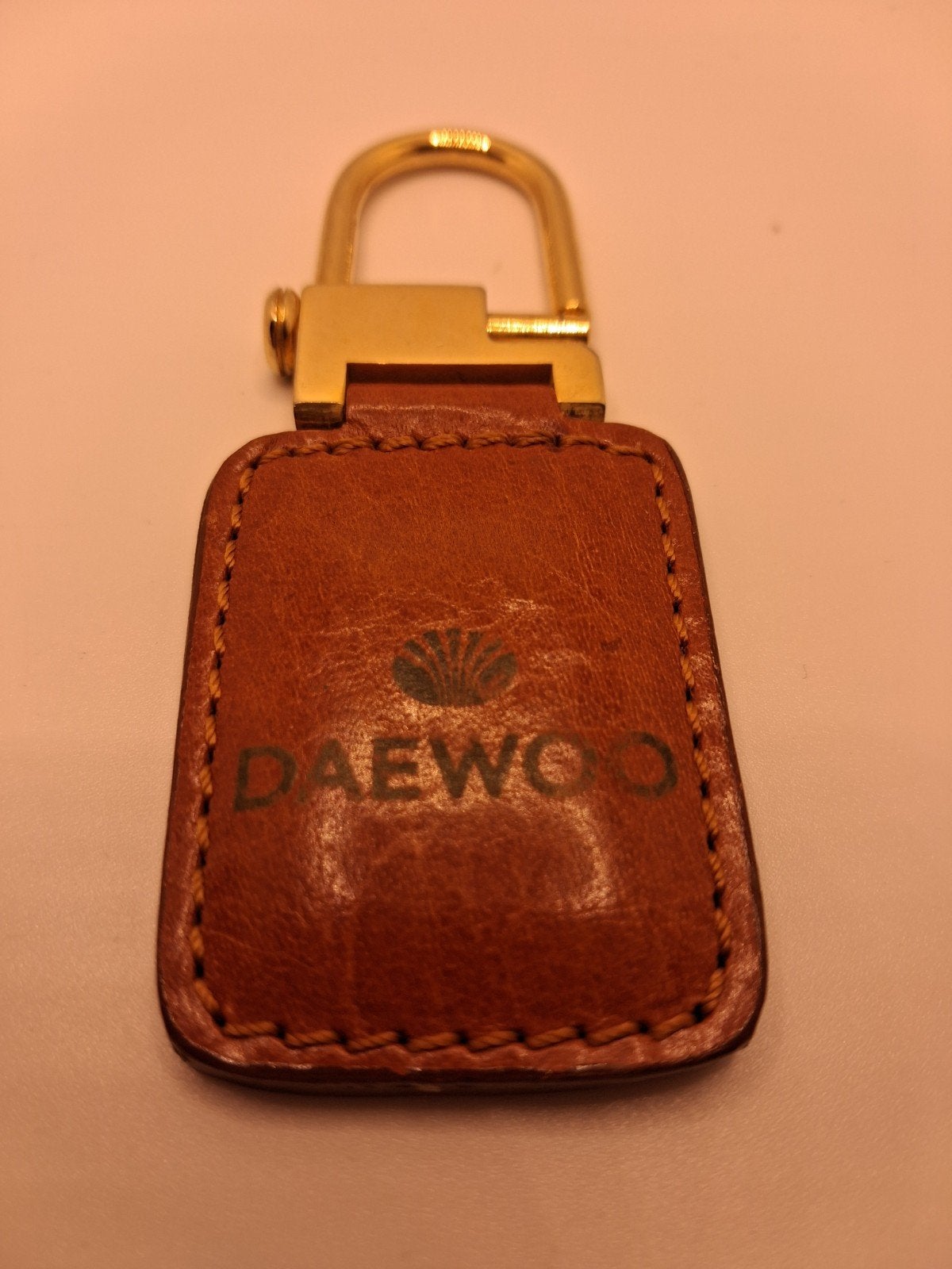 Daewoo Leren Sleutelhanger - Vintage Auto Accessoire, Ophalen of Verzenden, Gebruikt, Merk