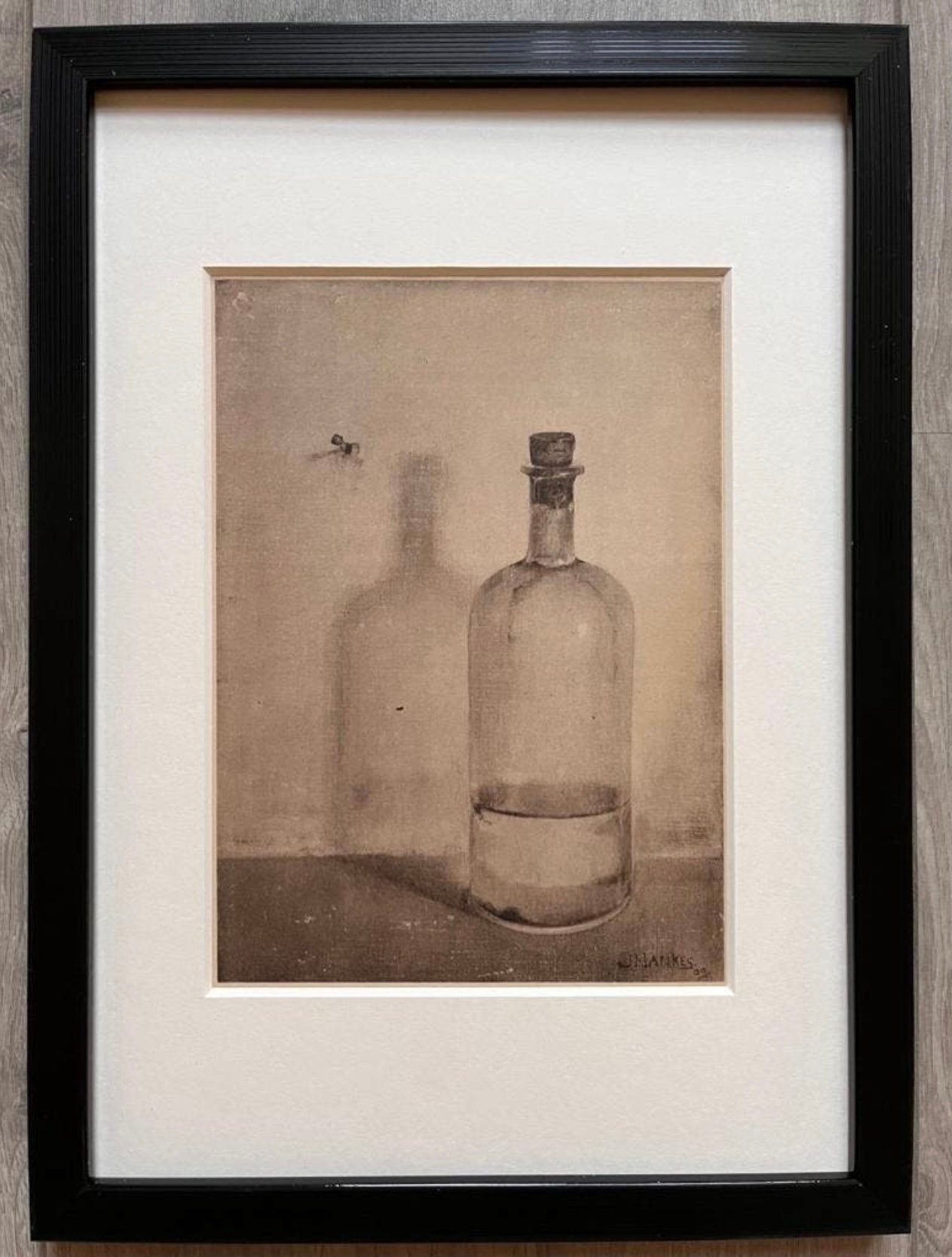 Jan Mankes 1889-1920 / Heliogravure Oliefleschje 1923, Antiek en Kunst, Gesigneerd, Verzenden, 23 cm, Gravure