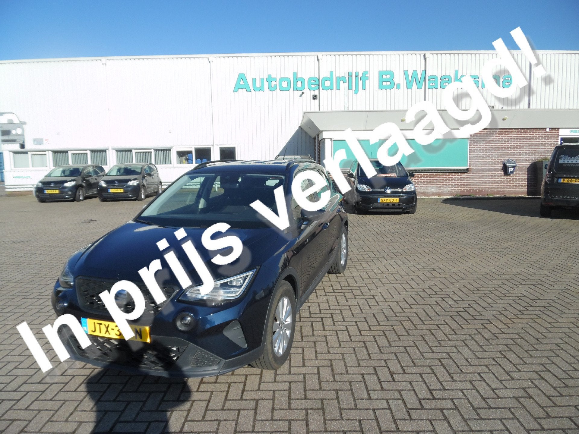 SEAT Arona 1.0 TSI Style Business Intense automaat, Auto's, Stof, Gebruikt, 1133 kg, Blauw