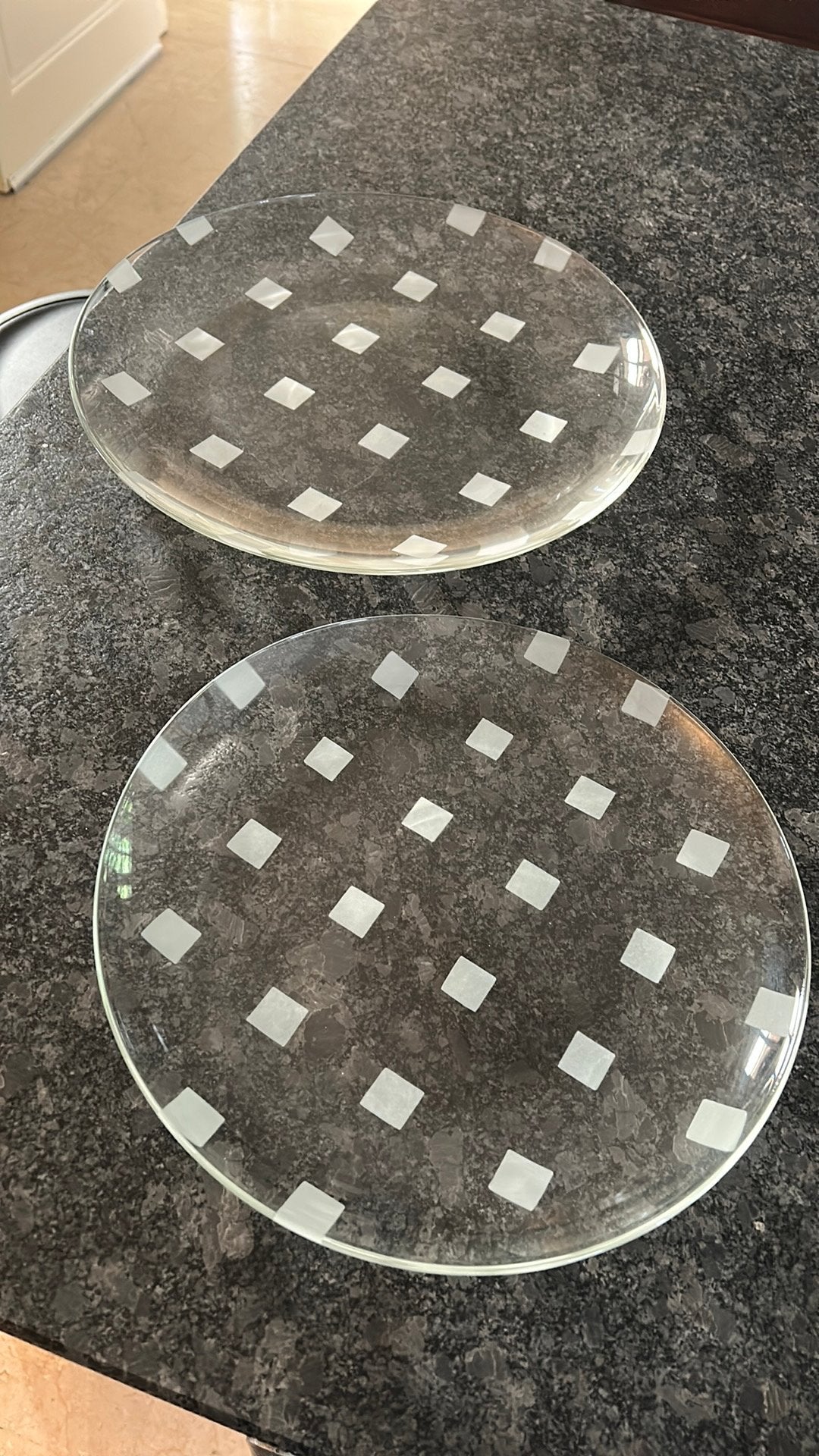 2 glazen schalen, Ophalen, Zo goed als nieuw, Rond, Glas