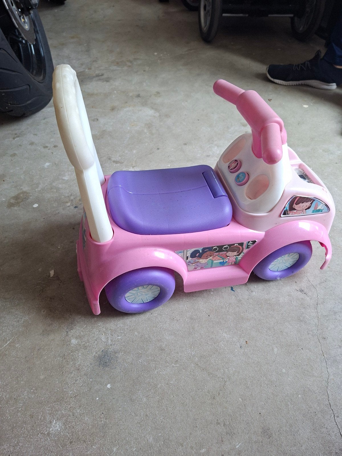 Roze loopauto, Ophalen, Zo goed als nieuw, Loopvoertuig