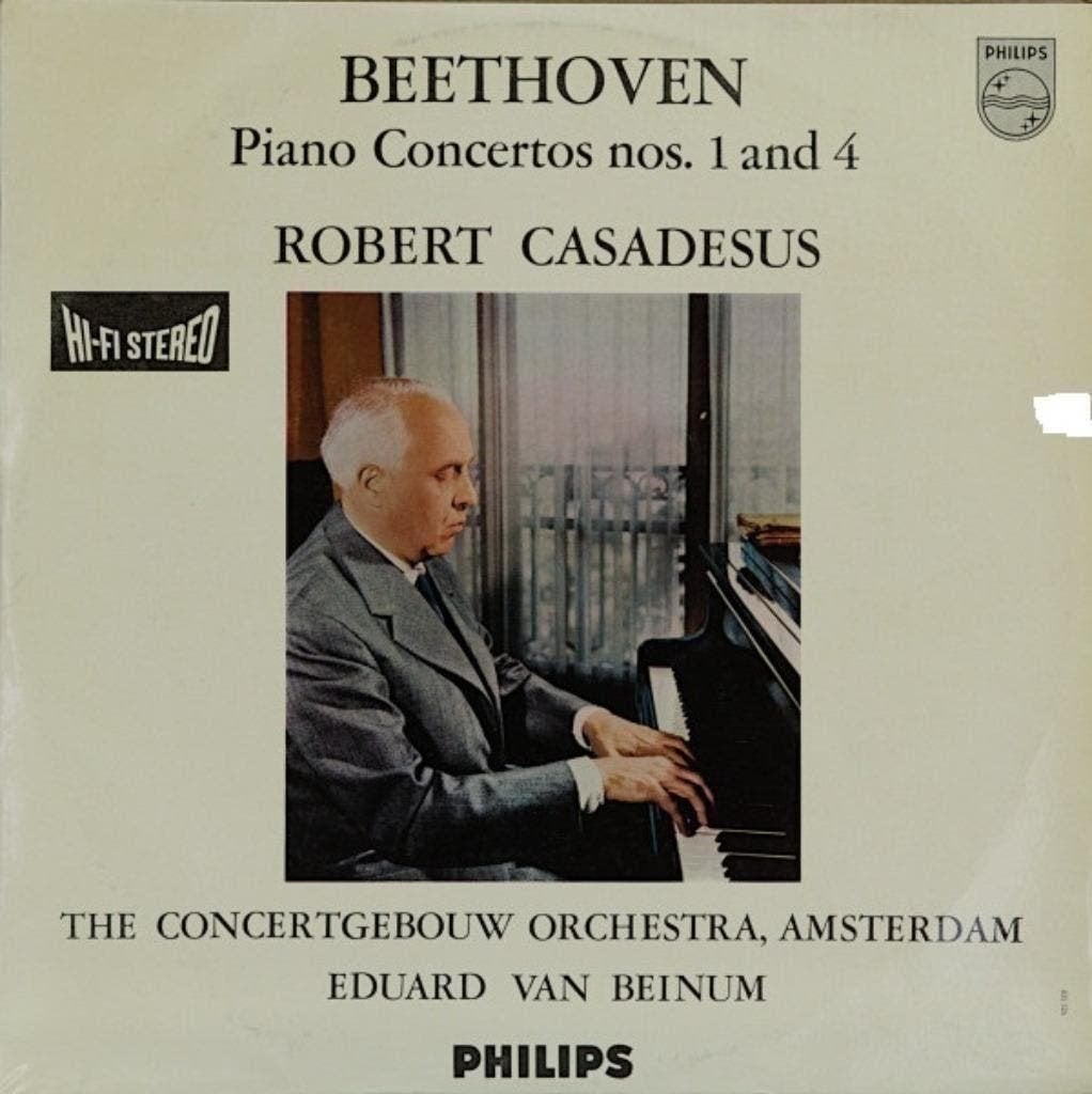 Beethoven Robert Casadesus Piano Concertos HIFI STEREO, Kamermuziek, Ophalen of Verzenden, Zo goed als nieuw, 12 inch