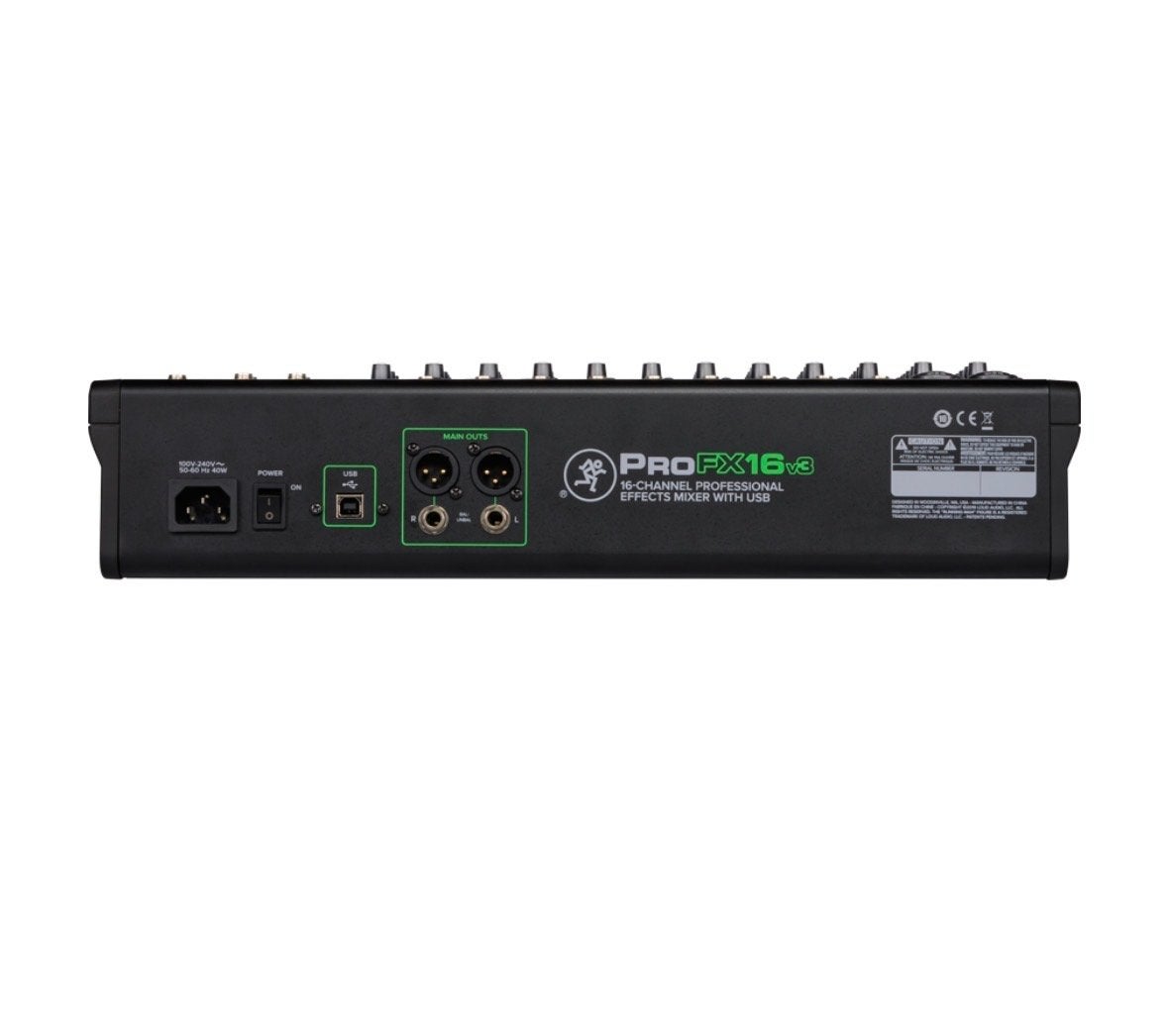 Mackie ProFX16v3 Professionele Effecten Mixer met USB, Ophalen of Verzenden, Nieuw, 10 tot 20 kanalen, Microfooningang