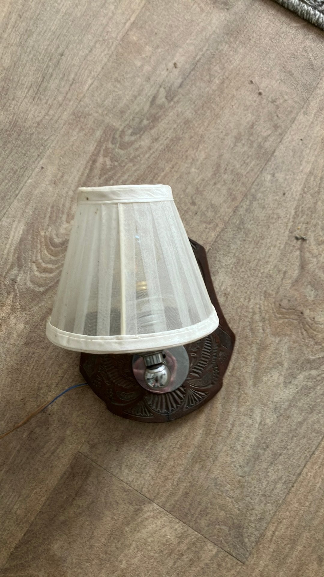 Retro lamp, Ophalen, Gebruikt