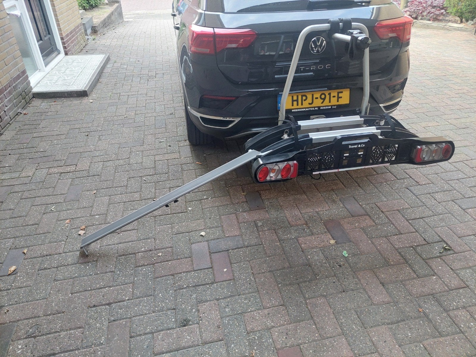 Te koop Travel en co fietsendrager ( anwb) met oprijgoot, Auto diversen, Fietsendragers, Ophalen of Verzenden, Trekhaakdrager