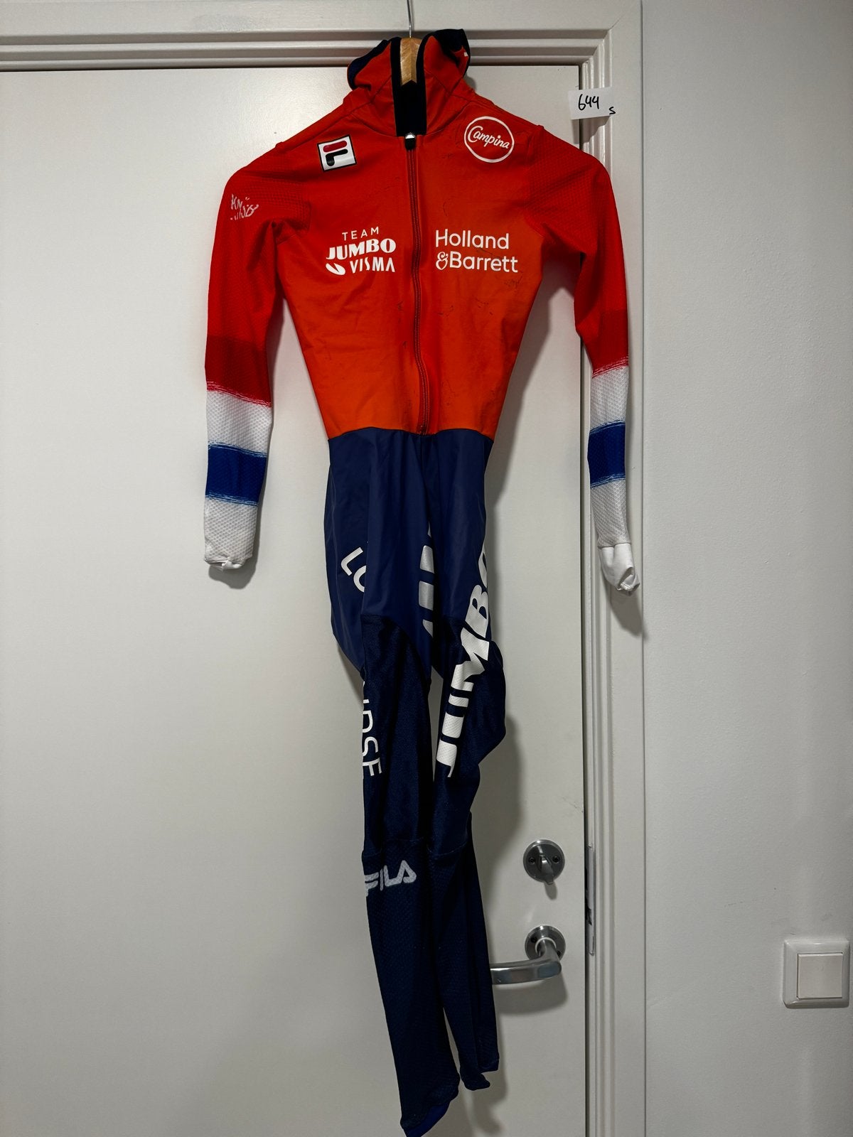 Schaatspak shorttrack maat L Douwe de Vries, Sport en Fitness, Schaatsen, Ophalen of Verzenden, Gebruikt, Overige typen, Overige merken