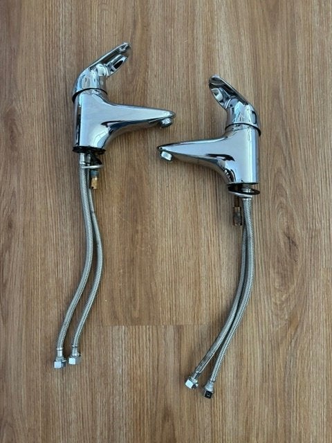 Grohe Eurodisc Wastafelkraan 2x - goede staat, Ophalen of Verzenden, Gebruikt, Chroom, Kraan