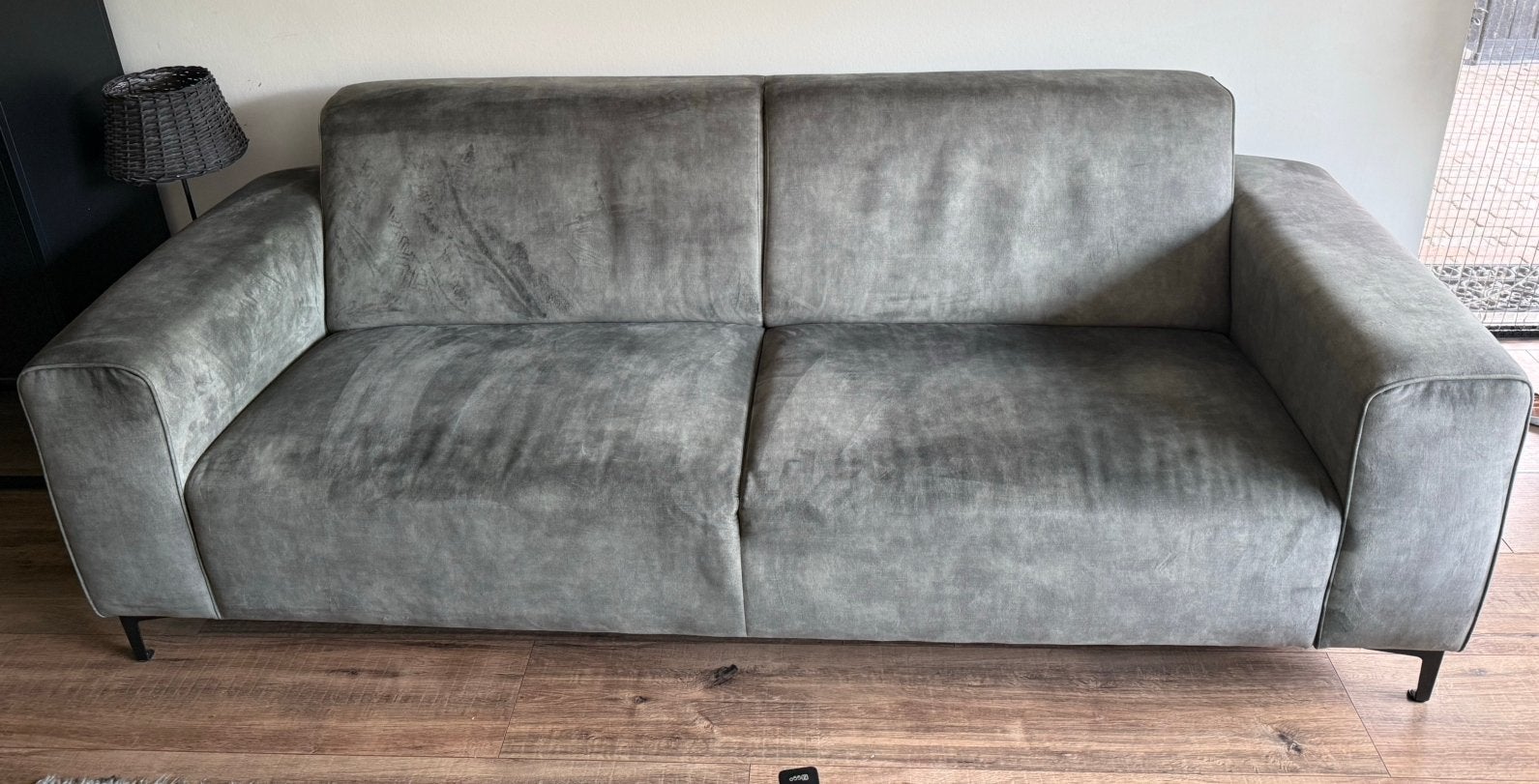Groene bank, Huis en Inrichting, Ophalen, Zo goed als nieuw, 75 tot 100 cm
