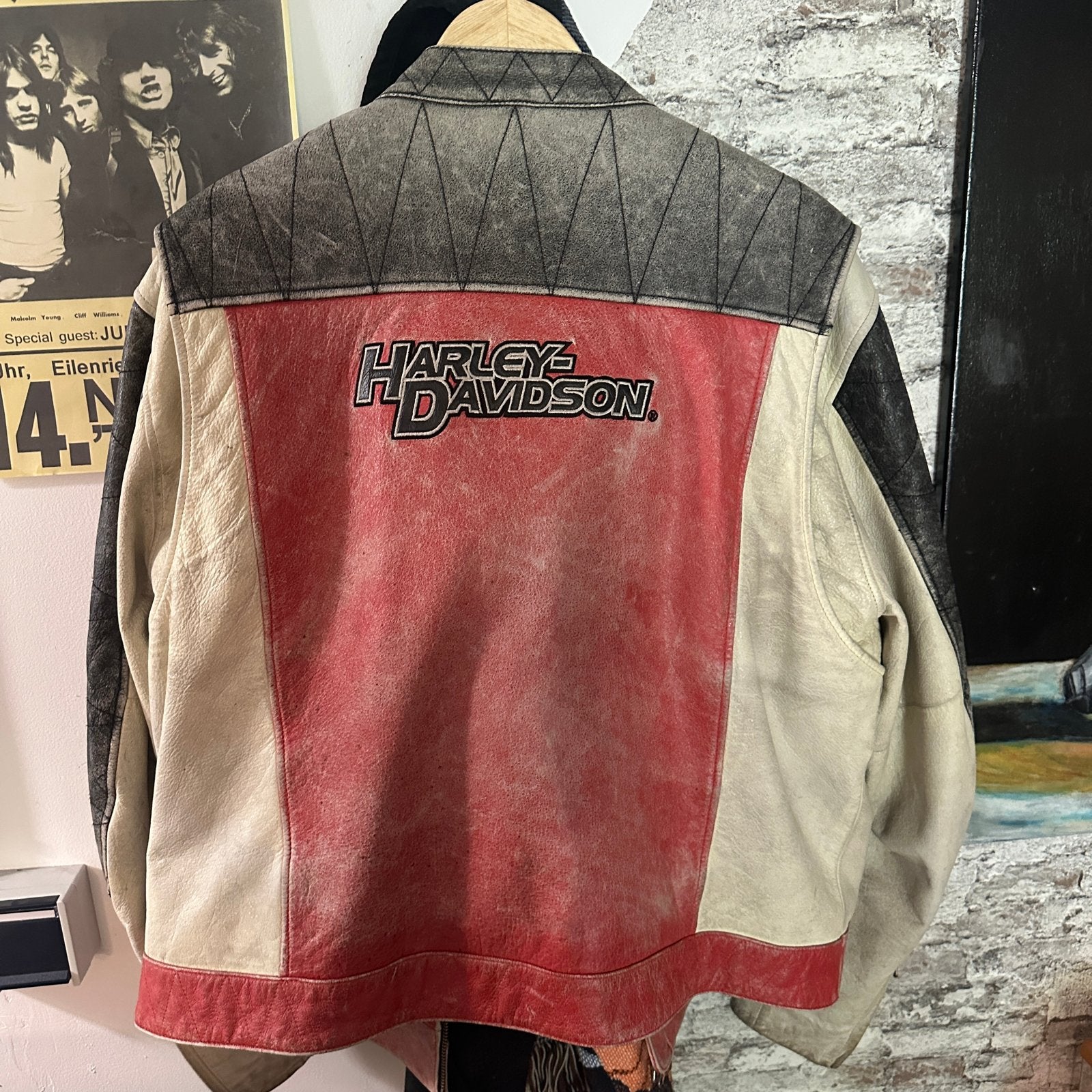 Harley-Davidson Leren vintage Motorjas XL, Motoren, Kleding | Motorkleding, Ophalen of Verzenden, Tweedehands, Heren, Jas | leer