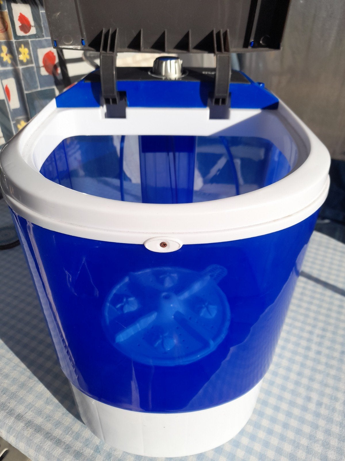 Camping wasmachine, Ophalen, Zo goed als nieuw