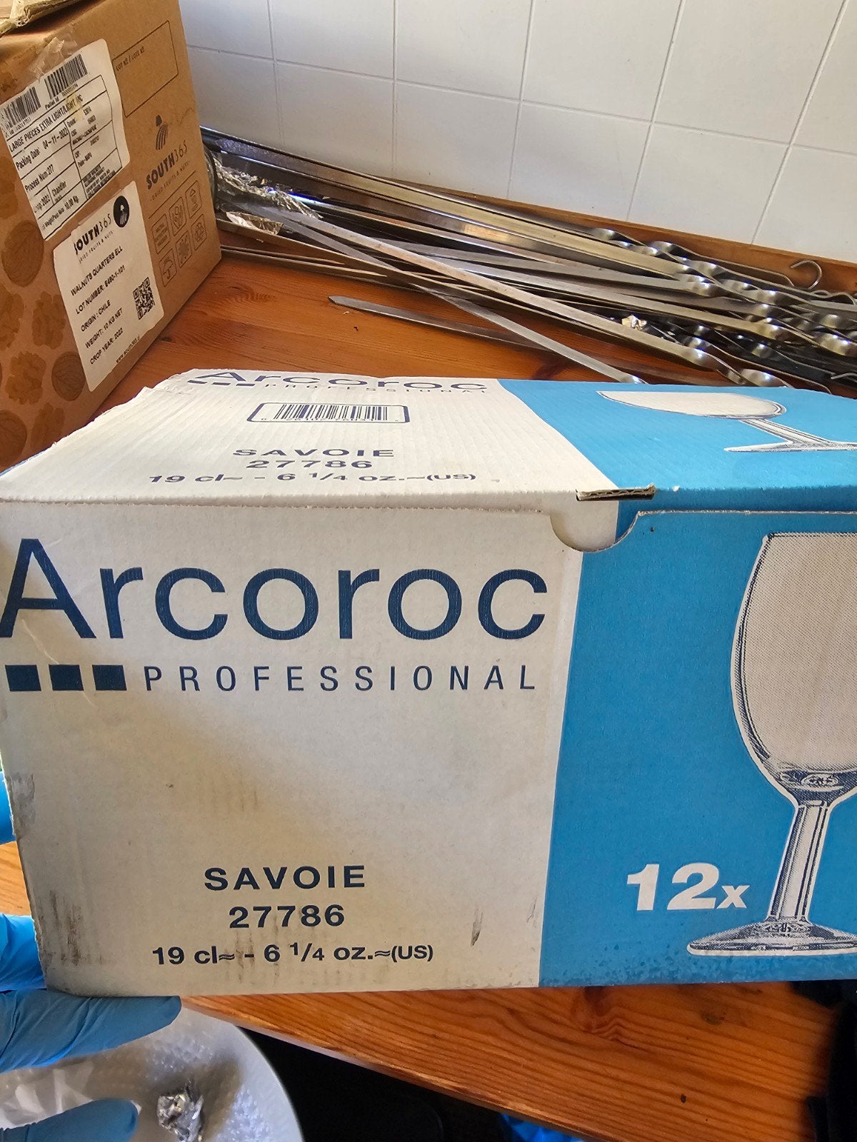 Arcoroc Savoie Wijnglazen - Set van 12 (19 cl), Ophalen, Nieuw, Overige merken, Glas
