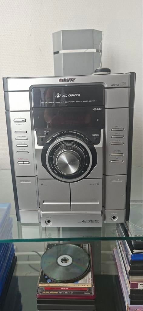 Sony MHC-RG170 Hifi-set met 3-disc CD-wisselaar en speakers, Gebruikt, Losse componenten, Ophalen of Verzenden, Tuner of Radio