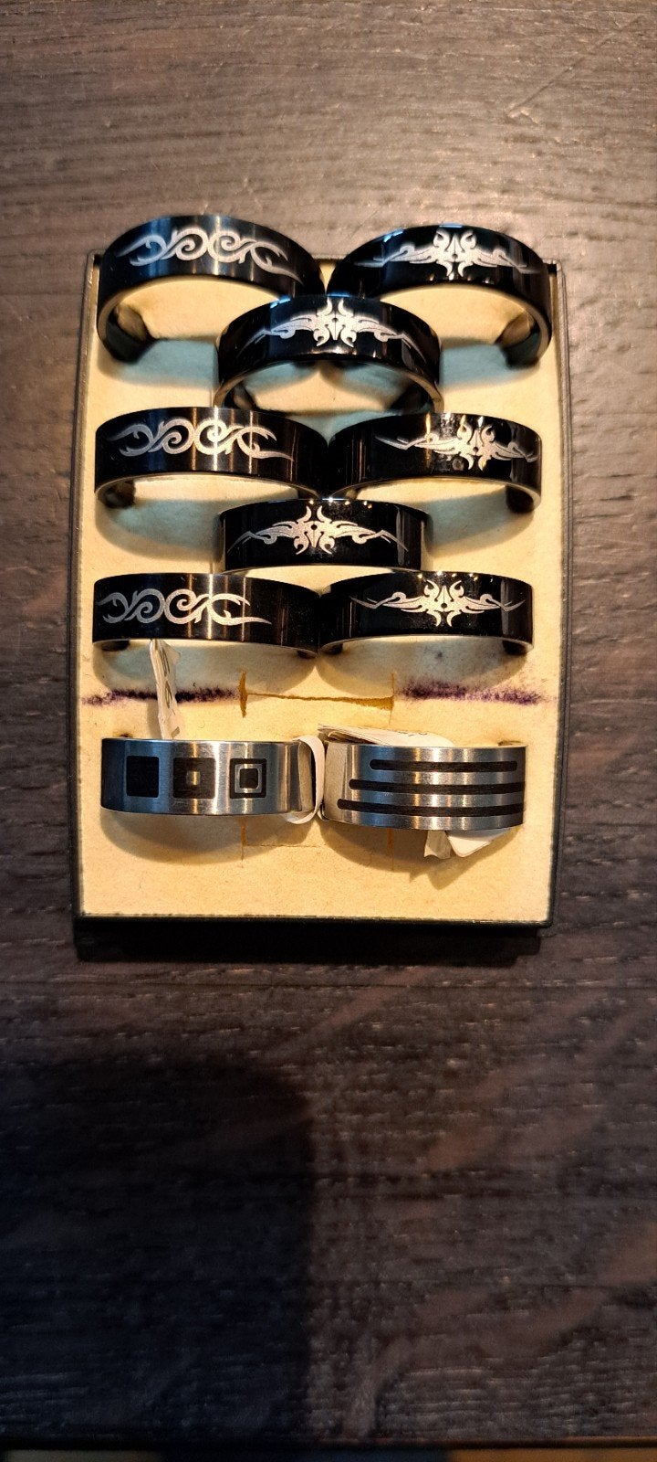 Edelstaal heren ring, Ophalen of Verzenden, Nieuw, Overige materialen, Heer