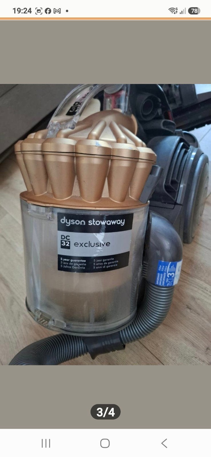 Dyson Stowaway DC32 Exclusive Sledestofzuiger, Gebruikt, Ophalen of Verzenden, Dyson, Sledestofzuiger