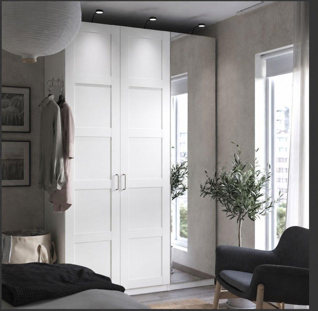 Ikea Pax kast 150x236 Paneel en spiegeldeur Compleet!, Gebruikt, 200 cm of meer, 150 tot 200 cm, Neutaal