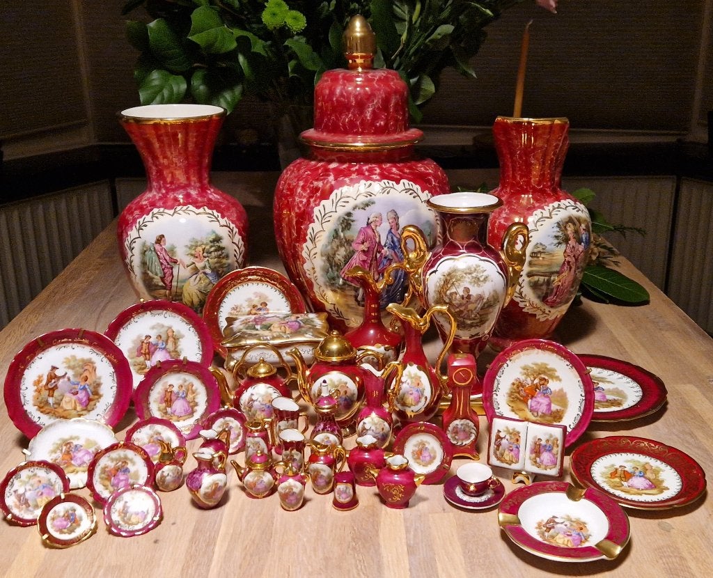 Limoges set, Ophalen, Zo goed als nieuw, Porselein, Overige typen