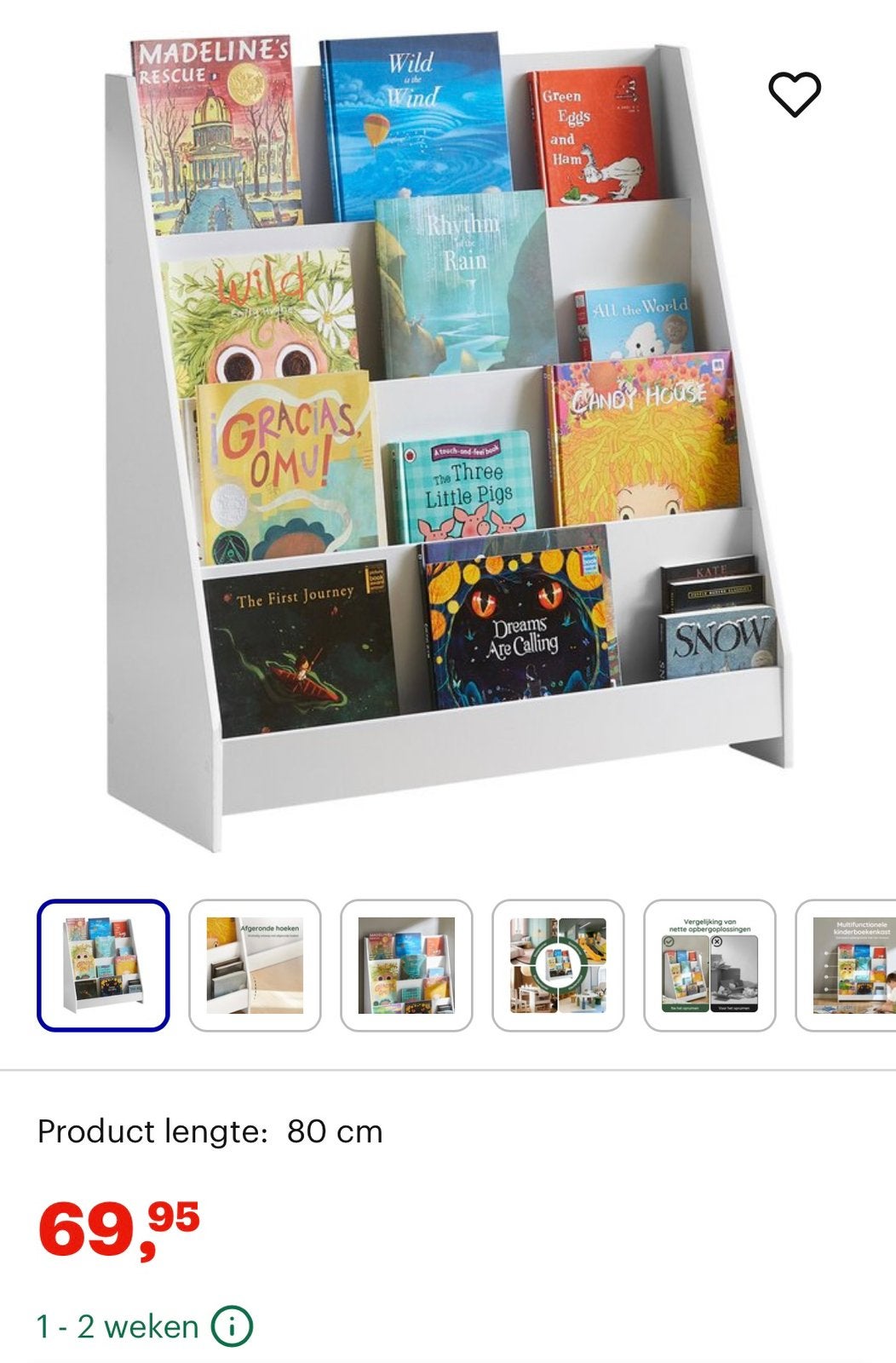 Kinderboekenkast, Ophalen, Zo goed als nieuw