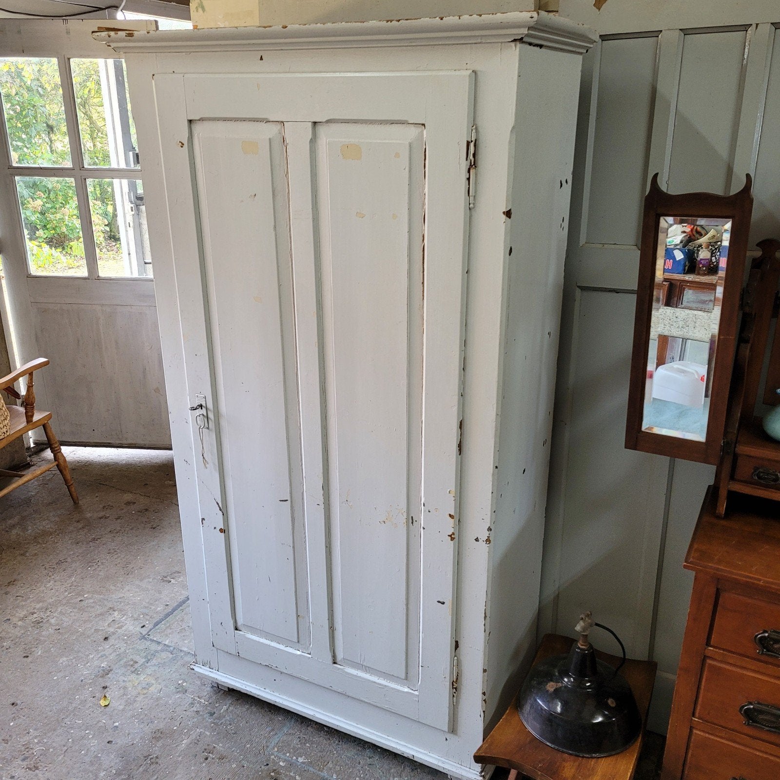 Brocante oude kast eendeurskast servieskast keukenkast, Ophalen
